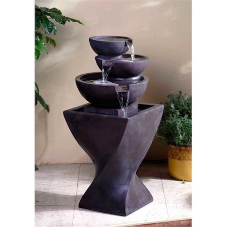 Jeco Jeco FCL063 Modern Tier Bowls Indoor Water Fountain FCL063